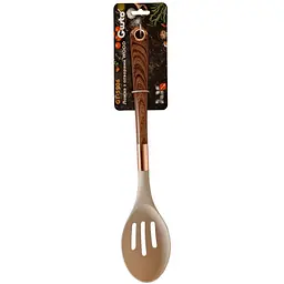 Ложка кухонна Gusto Wood GT-5906 з отворами нейлон (147519)