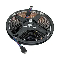 Світлодіодна стрічка RGB SMD5050 5м USB з пультом, чорна основа, підсвітка для кімнати - мініатюра 3