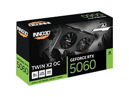 Видеокарта Inno3D GeForce RTX 5060 8GB TWIN X2 OC V2 (N50602-08D7X-195071N) - миниатюра 3