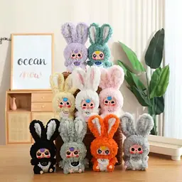 М'яка іграшка сюрприз у стилі Лабубу Baby Three Kawaii пухнастий брелок звірята 3й сезон - мініатюра 6