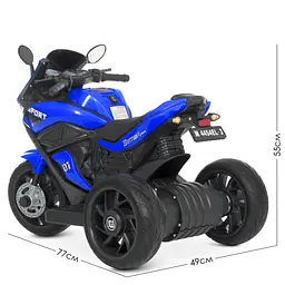 Дитячий електромобіль-мотоцикл Bambi Racer M 4454EL-4 до 30 кг - мініатюра 3