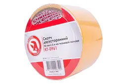 Скотч двосторонній універсальний Intertool 50 мм х 5 м тканина - мініатюра 3