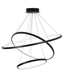 Підвісний світильник, люстра Goldlux 330024 Lea 3 Led 3x60W 4000K 8000Lm IP20 Чорний