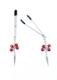 Затискачі для сосків Exclusive Nipple Clamps No.4 Fetish Boss Series (червоний) - мініатюра 4