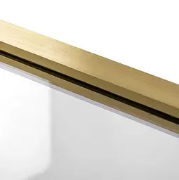 Душова стінка Rea Aero 100 brushed gold REA-K4701, прозорий, золотий - мініатюра 5