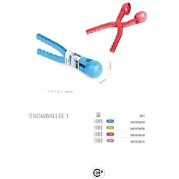 Сніжколіп Prosperplast Snowballee одинарний пластик, рожевий - мініатюра 2