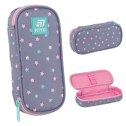 Пенал Kite Kawaii Stars сірий (K25-662-1) - мініатюра 2