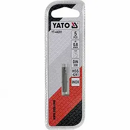 Свердло по металу Premium YATO HSS 4241 Ø=0,8х30 мм, 5 шт (YT-44201) - мініатюра 2