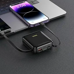 Павербанк Hoco Q23 Blade 22.5W+PD22W 10000 mAh Black - мініатюра 5