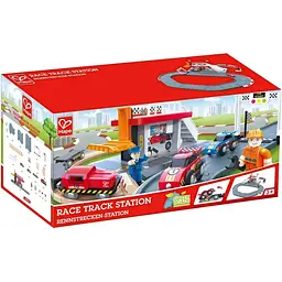 Автотрек Hape Гоночна траса та станція (E3734) - мініатюра 7