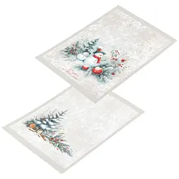 Набір кухонних рушників Home Line Сніговик та ялинка 40x60 см 2 шт. (190840) - мініатюра 2
