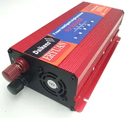 Автоінвертор 12 V-220 V перетворювач напруги з чистою синусоїдою для котла, насоса та холодильника 2200 W Eryuan 12 V-220 V 2200 Вт - мініатюра 5