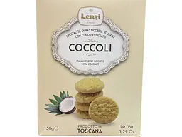 Печенье Lenzi сдобное тосканское с кокосовой стружкой 150 г (8000533127047)