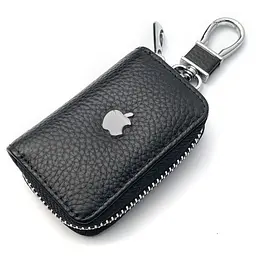 Автомобільна ключниця для ключів із логотипом Apple (тиснена шкіра)
