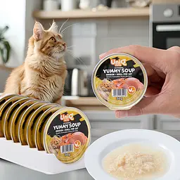 Смачний суп для кішок UNIQ PETS CAT WET FOOD ROYAL CHICKEN з куркою та крилем, 30 г - мініатюра 6