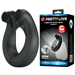 Віброкільце PRETTY LOVE DAHLIA, 12 vibration functions memory function PRETTY LOVE BI-210324 102767 - мініатюра 1
