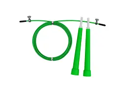 Швидкісна скакалка EasyFit Speed Cable Rope 3 м із сталевим тросом зелена (EF-1423-Gr) - мініатюра 3