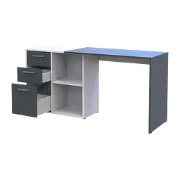 Офісний стіл Doros T8 Білий/Графіт 100х83х75 (41516125) - мініатюра 8