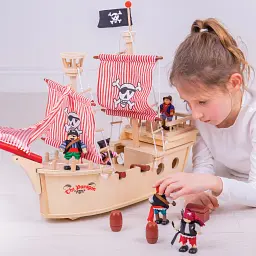 Игровой набор "Пиратский корабль" Bigjigs Toys (T0094) - миниатюра 2