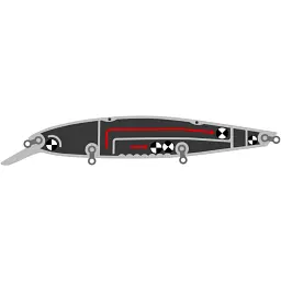Воблер Deps Balisong Minnow 130SP 130mm 24.8g #06 - мініатюра 2