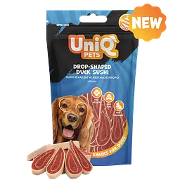 Ласощі для собак UniQ PETS Суші з качкою у формі краплі, 80 г