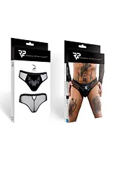 Чоловічі труси-бразиліани Regnes Fetish Planet XL (чорний) - мініатюра 9