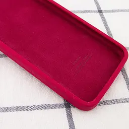 Чохол Silk Square Full Camera Protective (AA) NO LOGO для Apple iPhone 11 (6.1") Червоний / Rose Red - мініатюра 3