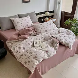 Постільна білизна полуторна із жатого мусліну Colorful Home Print 1 21771 150х210 см