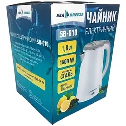 Електрочайник Sea Breeze SB-010 пластиковий -1.8 л 1500 Вт - мініатюра 6