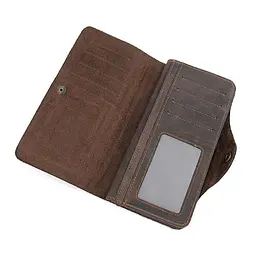 Модне шкіряне портмоне John McDee 18.5х10х1 см acs0032238 - мініатюра 2