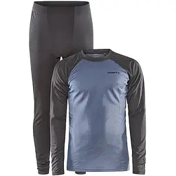 Комплект термобілизни Craft Core Warm Baselayer Set Man M Чорний/Синій (1068-1909709 M 985362)