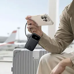 Зовнішній акумулятор Baseus Power Bank EnerFill FC31 Dual-Cable 10000mAh 22.5W (PPQD3-1022D) Black - мініатюра 4