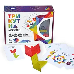 Дерев'яна гра "Трикутна мозаїка" Kupik 900194, 64 деталі - мініатюра 4