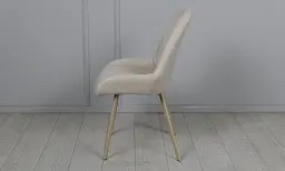 Стілець Ділан метал сидіння тканина 510x560x900 бежевий - мініатюра 2