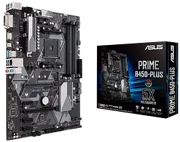 Материнська плата Asus B450-Plus Prime Socket AM4 (PRIME B450-PLUS) Б/В
