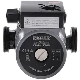 Насос циркуляційний відцентровий Koer Kp.GRS-25/4-130 KP0250 - мініатюра 2
