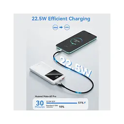 Батарея універсальна Vention 10000 mAh 22.5W Black LED Display Type (FHKB0) - мініатюра 7