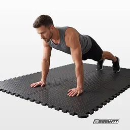 Татамі мат EasyFit SwallowTail 4 шт (60х60х1 см) пазл хвіст ластівки з бортиком - мініатюра 2