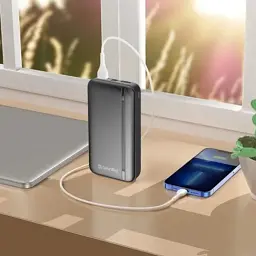 Батарея універсальна ColorWay 20 000 mAh Portable Charger (USB/QC3.0 + USB-C/PD/22.5W) Black (CW-PB200LPB4BK-PD) - мініатюра 7