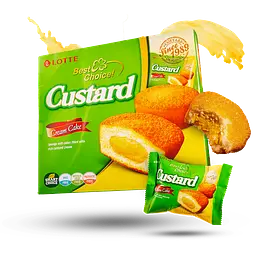 Тістечко Lotte Custard Cream Cake з заварним кремом 276 г - мініатюра 2