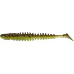 Силікон Reins Bubbring Shad 4 8 шт/уп. Зелений/Коричневий (1013-1552.08.44)