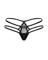 Сексуальні стрінги Obsessive Arrowel S/M (чорний) - мініатюра 7