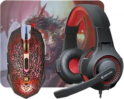 Комплект провідний Defender DragonBorn MHP-003 (black/red)
