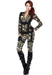 Еротичний костюм десантниці Leg Avenue Pretty Paratrooper S, комбінезон, портупея - мініатюра 4