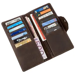 Шкіряне портмоне SHVIGEL 18х8,5х1 см acs0016096 - мініатюра 3