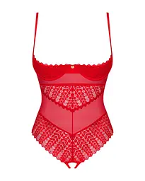 Боді Obsessive Ingridia crotchless teddy XS/S - мініатюра 3