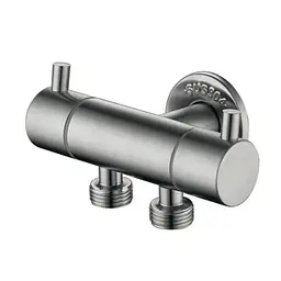 Кран для підключення сантехприладів Zerix VAL-13-1/2x1/2x1/2 з нержавіючої сталі ZX5971