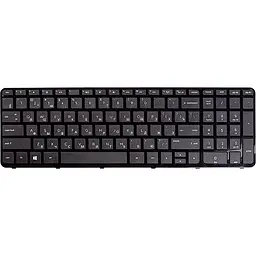 Клавіатура для ноутбука HP Pavilion 17-e152sr чорний, чорний фрейм
