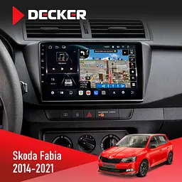 Штатна магнітола Skoda Fabia 2014-2021 Decker D9-011 4x64, DSP, 4G, 360 Decker (НФ-00006341)