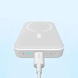 Портативна батарея Baseus Magnetic Mini Wireless Fast Charge Power Bank 10000 mAh 20W PPCX030002 White - мініатюра 4